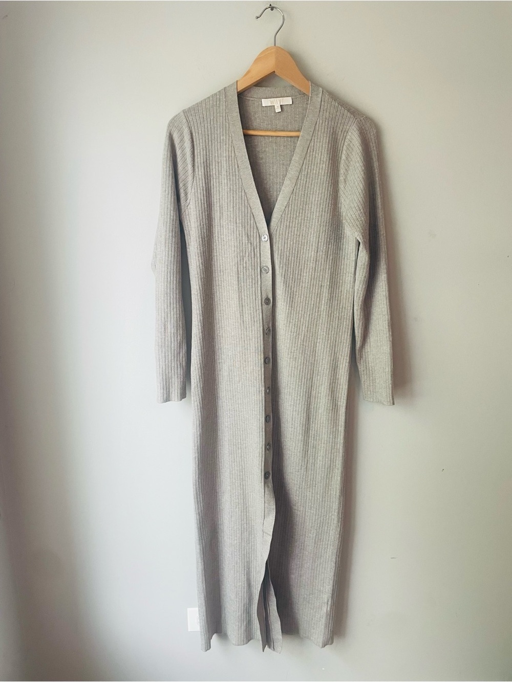 WAYF Ribbed Cardigan Duster